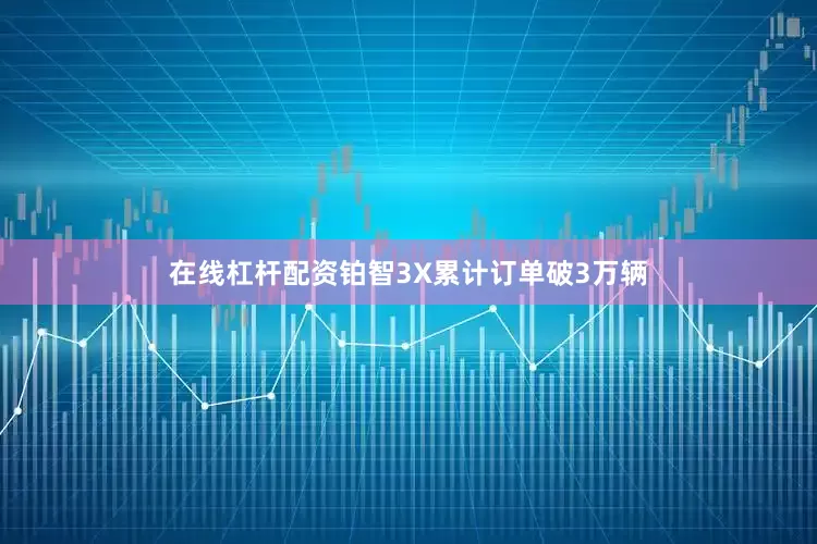 在线杠杆配资铂智3X累计订单破3万辆